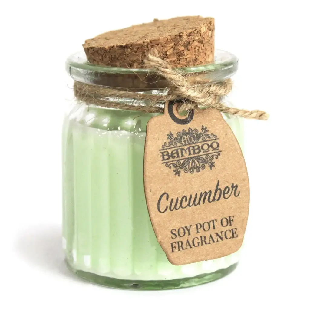 Cucumber Soy Pot of Fragrance Candles | www.artisangoods.co.uk