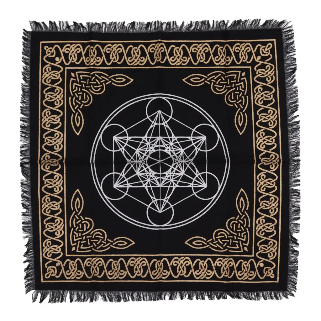 Esoteric Fringed Altar Cloth – Chakra Chart | www.artisangoods.co.uk