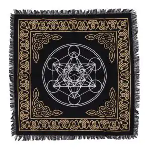 Esoteric Fringed Altar Cloth – Chakra Chart | www.artisangoods.co.uk 1