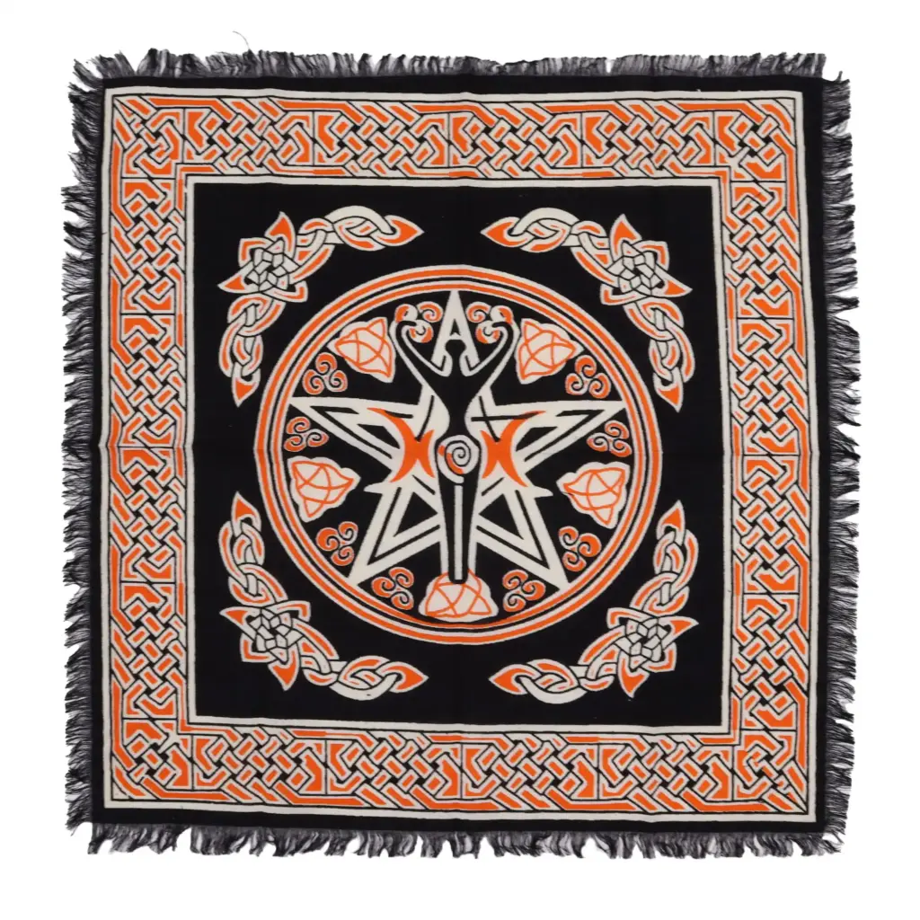 Esoteric Fringed Altar Cloth –  Earth Mother | www.artisangoods.co.uk
