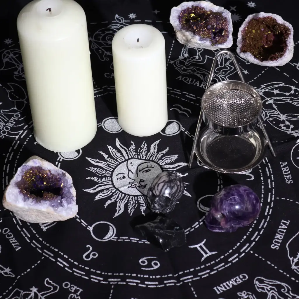 Esoteric Fringed Altar Cloth – Horoscope | www.artisangoods.co.uk 3 Esoteric Fringed Altar Cloth – Horoscope | www.artisangoods.co.uk 3