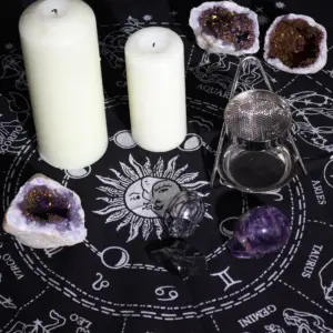 Esoteric Fringed Altar Cloth – Horoscope | www.artisangoods.co.uk 3