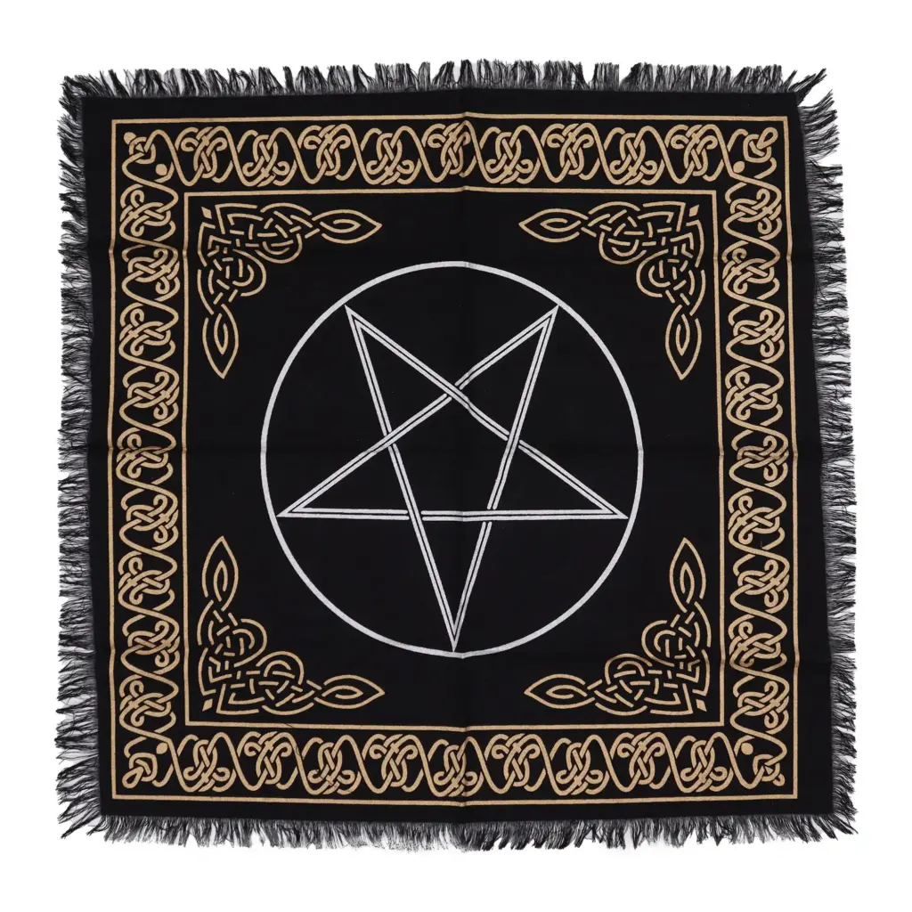 Esoteric Fringed Altar Cloth – Pentagon | www.artisangoods.co.uk 3 Esoteric Fringed Altar Cloth – Pentagon | www.artisangoods.co.uk 3