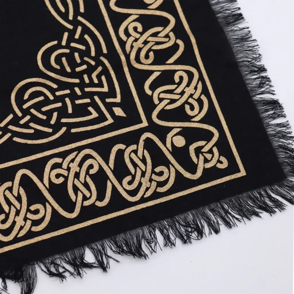 Esoteric Fringed Altar Cloth –  Pentagon | www.artisangoods.co.uk