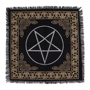 Esoteric Fringed Altar Cloth –  Pentagon | www.artisangoods.co.uk 3