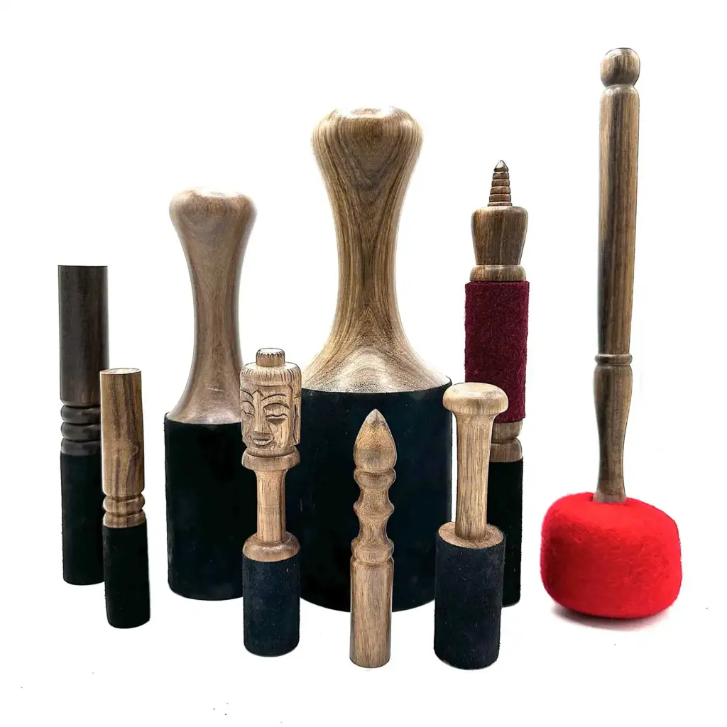 Extra Large Felted Gong Stick – 30cm | www.artisangoods.co.uk