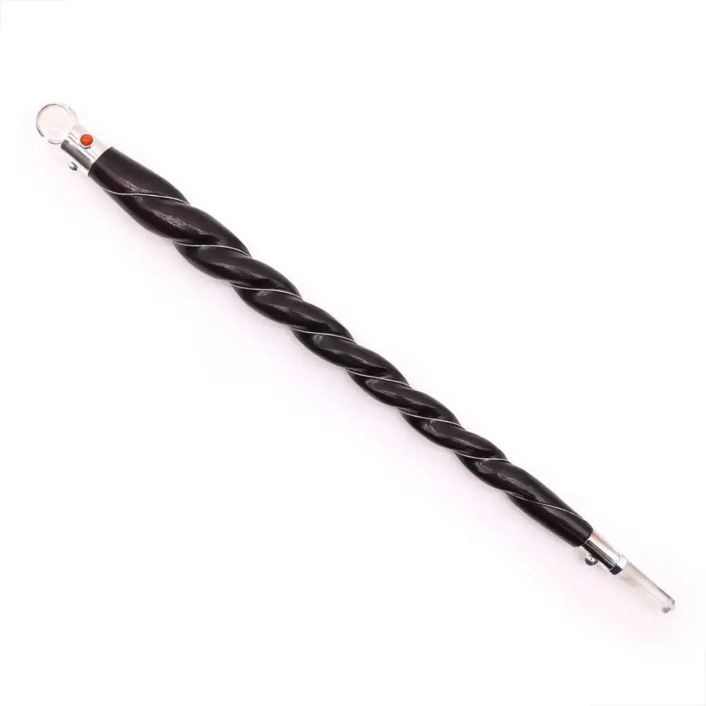 Extra Large Twisted Wood and Rock Quartz Wand | www.artisangoods.co.uk