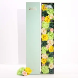 Extra Long Box – Spring Celibrations – Yellow & Greens | www.artisangoods.co.uk 2