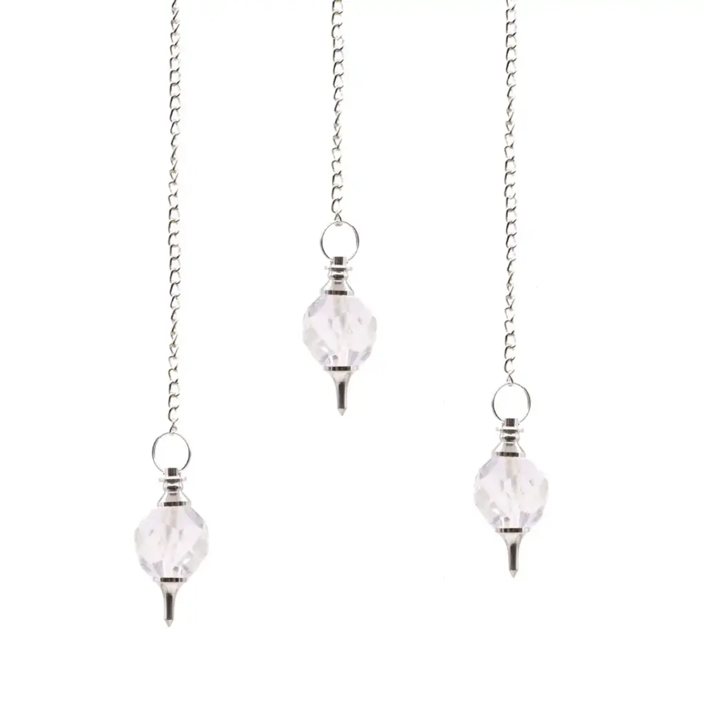 Facted Gemstone Pendulum – Rock Quartz | www.artisangoods.co.uk