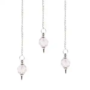 Facted Gemstone Pendulum – Rock Quartz | www.artisangoods.co.uk