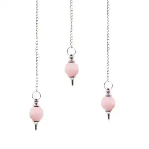 Facted Gemstone Pendulum – Rose Quartz | www.artisangoods.co.uk