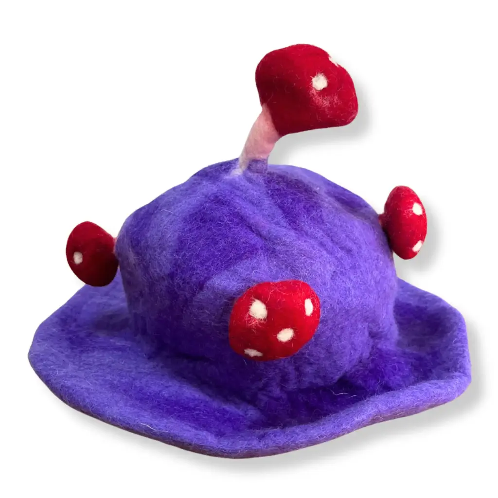 Felted Mushroom Hat – Dreamy Purple Haze | www.artisangoods.co.uk 3