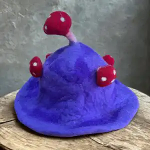 Felted Mushroom Hat – Dreamy Purple Haze | www.artisangoods.co.uk 2 Felted Mushroom Hat – Dreamy Purple Haze | www.artisangoods.co.uk 1