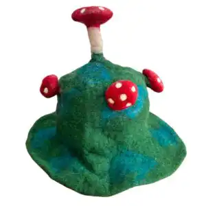 Felted Mushroom Hat – Moss Mountain Green | www.artisangoods.co.uk Felted Mushroom Hat – Moss Mountain Green | www.artisangoods.co.uk 1