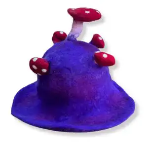 Felted Mushroom Hat – Very Violet | www.artisangoods.co.uk Felted Mushroom Hat – Very Violet | www.artisangoods.co.uk