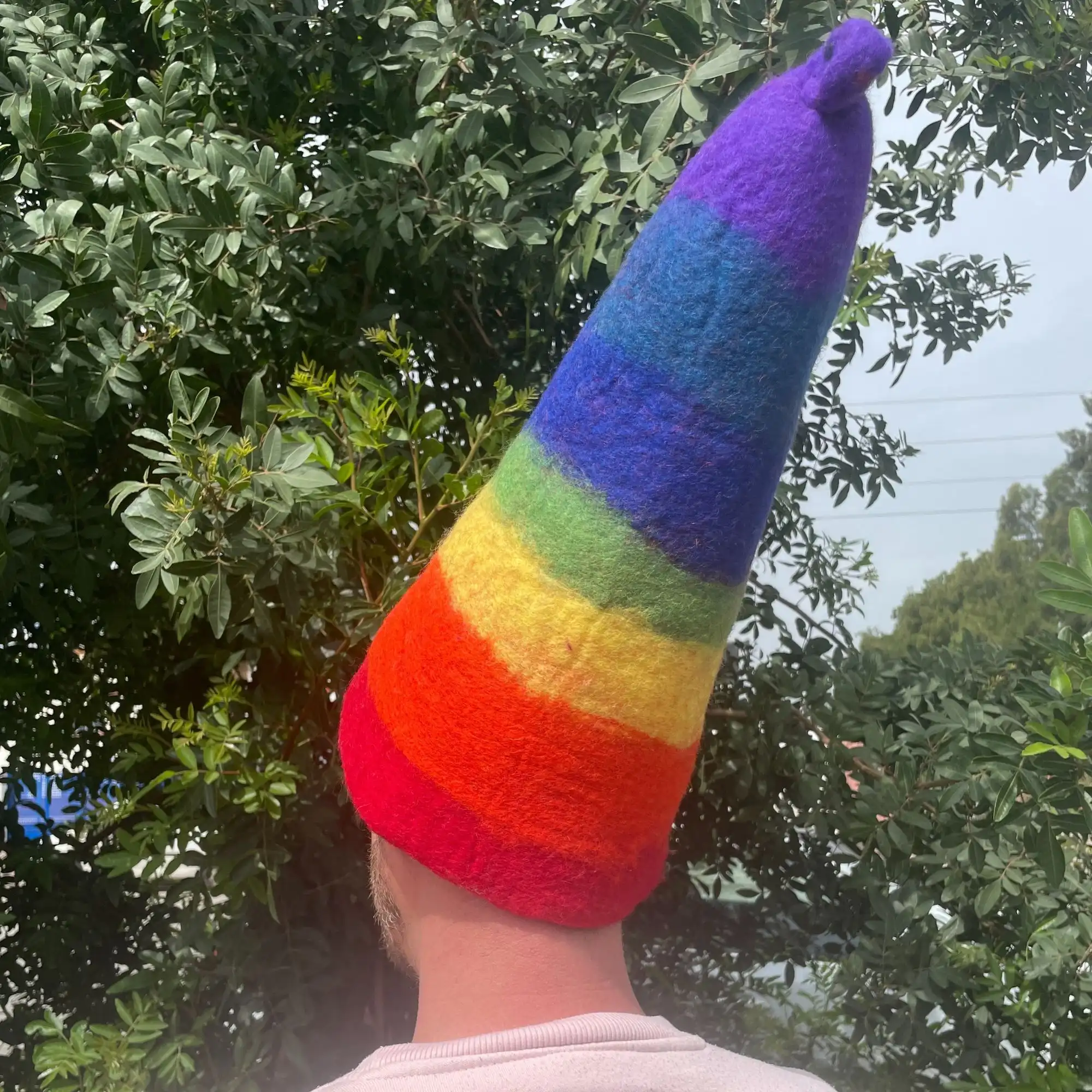 Felted Sauna Wizard Hat – Rainbow | www.artisangoods.co.uk 3 Felted Sauna Wizard Hat – Rainbow | www.artisangoods.co.uk 2