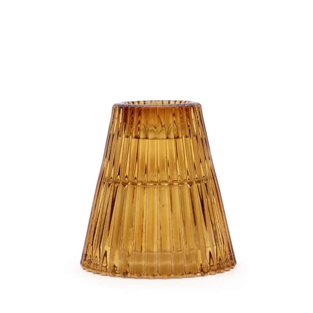 Flip Dinner Candle / Tealight Holder – Antique Amber | www.artisangoods.co.uk