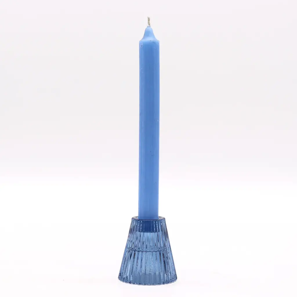 Flip Dinner Candle / Tealight Holder – Royal Blue | www.artisangoods.co.uk 2