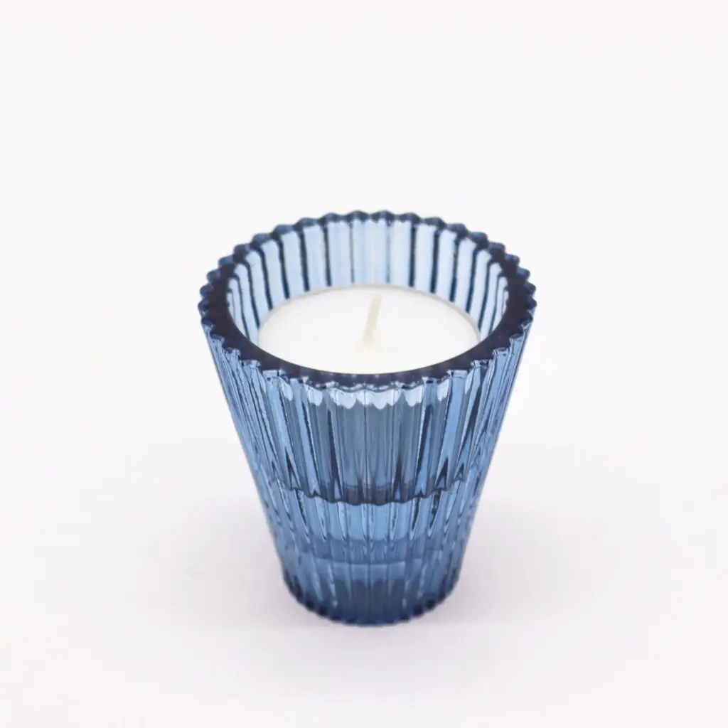 Flip Dinner Candle / Tealight Holder – Royal Blue | www.artisangoods.co.uk 3