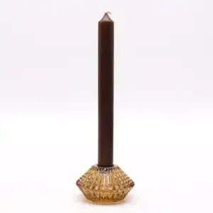 Flower Flip Dinner Candle / Tealight Holder – Antique Amber | www.artisangoods.co.uk 5