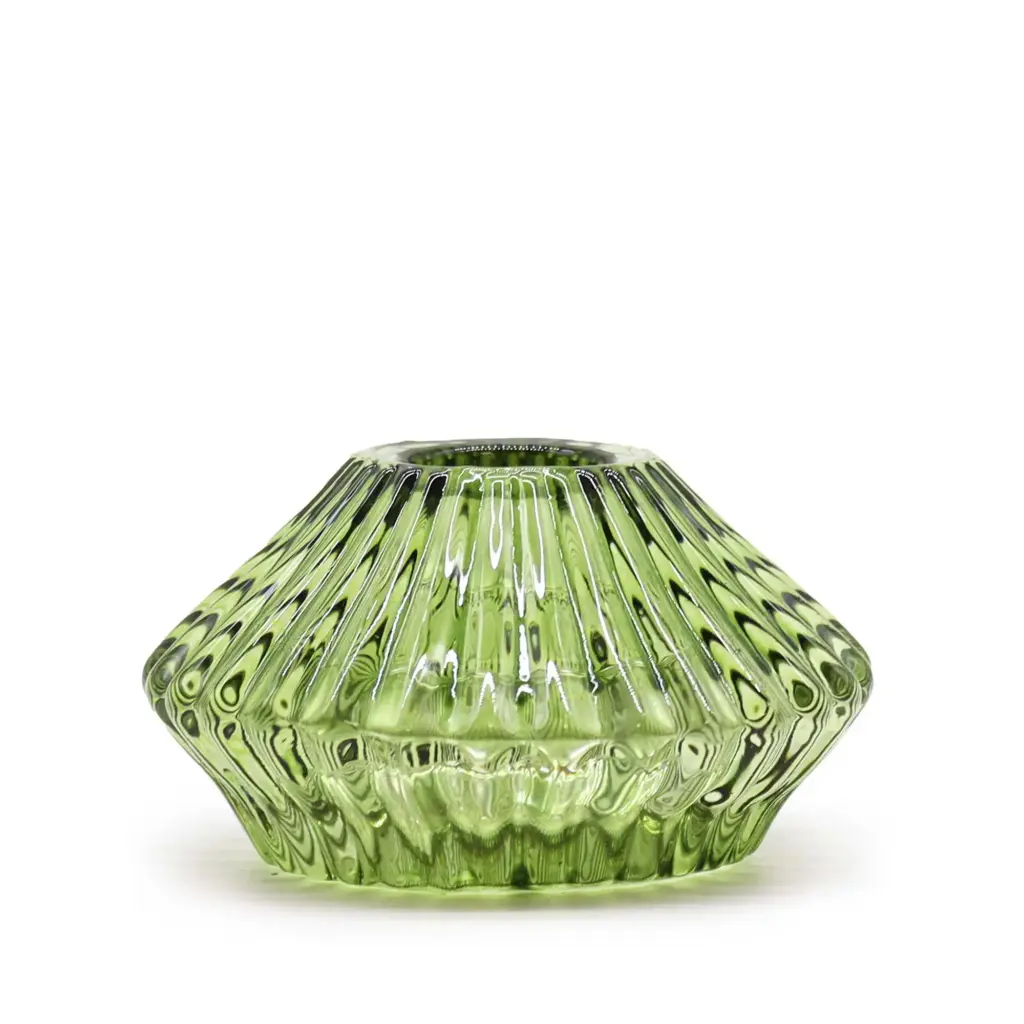 Flower Flip Dinner Candle / Tealight Holder – Garden Jade | www.artisangoods.co.uk