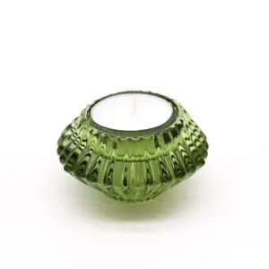 Flower Flip Dinner Candle / Tealight Holder – Garden Jade | www.artisangoods.co.uk 3