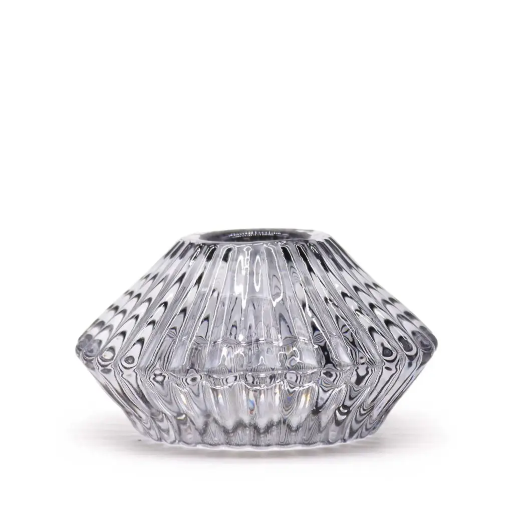 Flower Flip Dinner Candle / Tealight Holder – Midnight Grey | www.artisangoods.co.uk