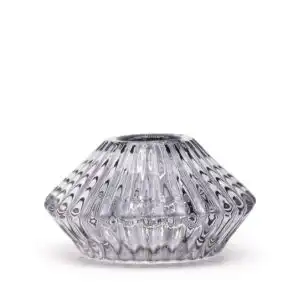 Flower Flip Dinner Candle / Tealight Holder – Midnight Grey | www.artisangoods.co.uk 1