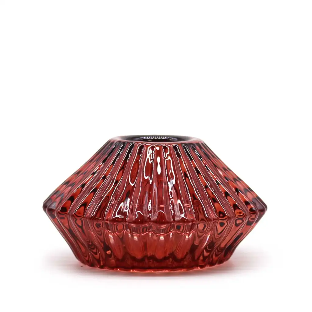 Flower Flip Dinner Candle / Tealight Holder – Vampire Red | www.artisangoods.co.uk