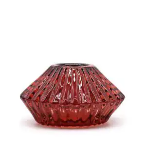 Flower Flip Dinner Candle / Tealight Holder – Vampire Red | www.artisangoods.co.uk 1