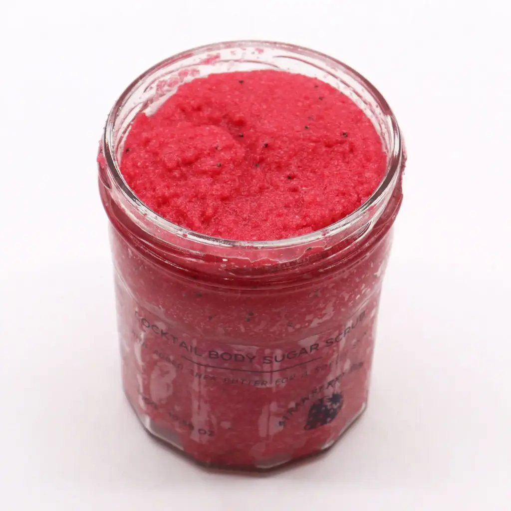 Fragranced Sugar Body Scrub – Strawberry Rum 300g | www.artisangoods.co.uk