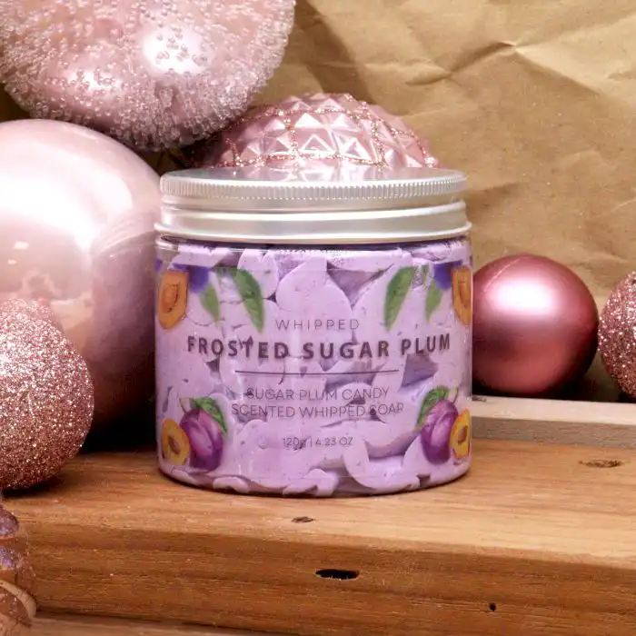 Frosted Sugar Plum Whipped Soap 120g | www.artisangoods.co.uk 5 Frosted Sugar Plum Whipped Soap 120g | www.artisangoods.co.uk 4