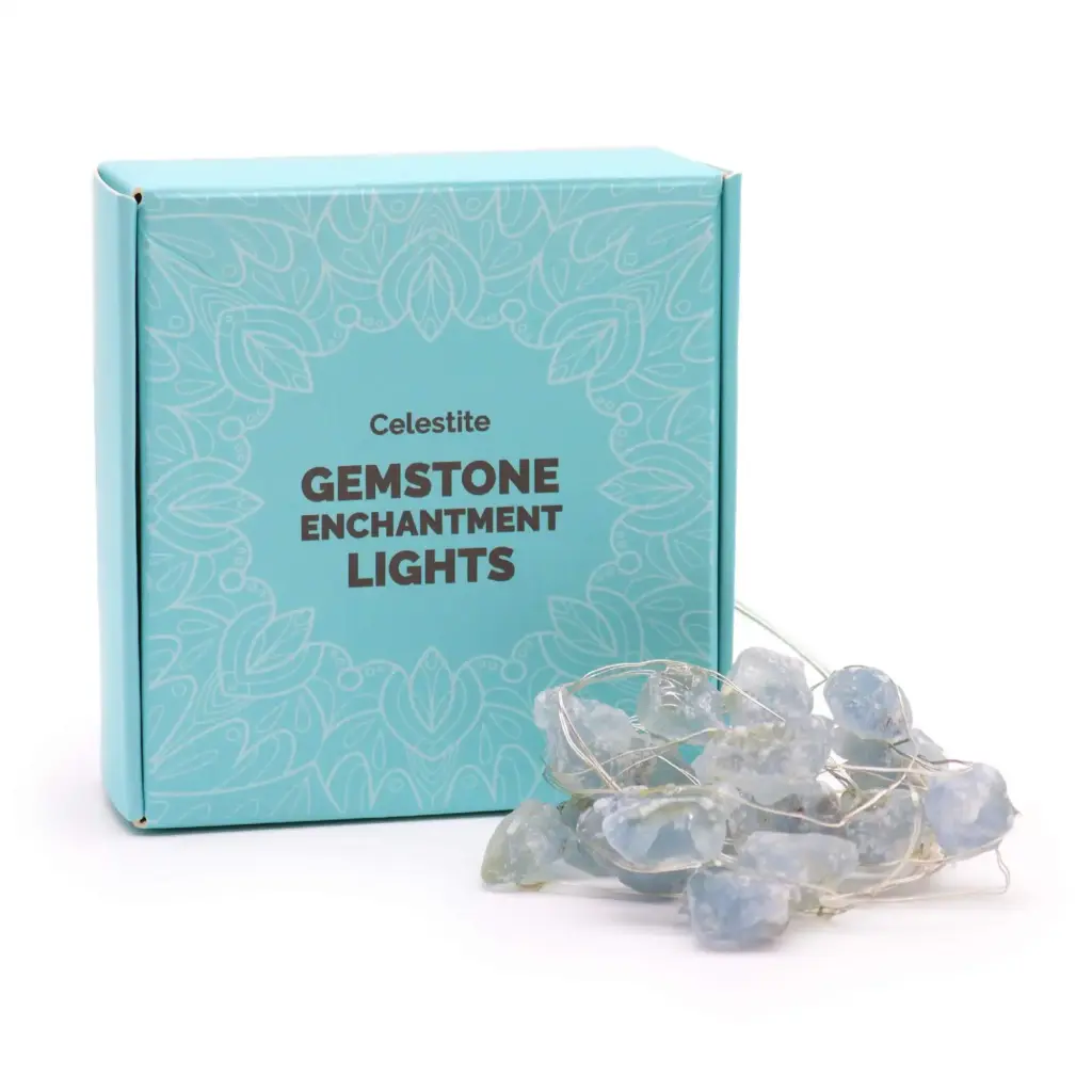 Gemstone Enchantment Lights – Celestite | www.artisangoods.co.uk