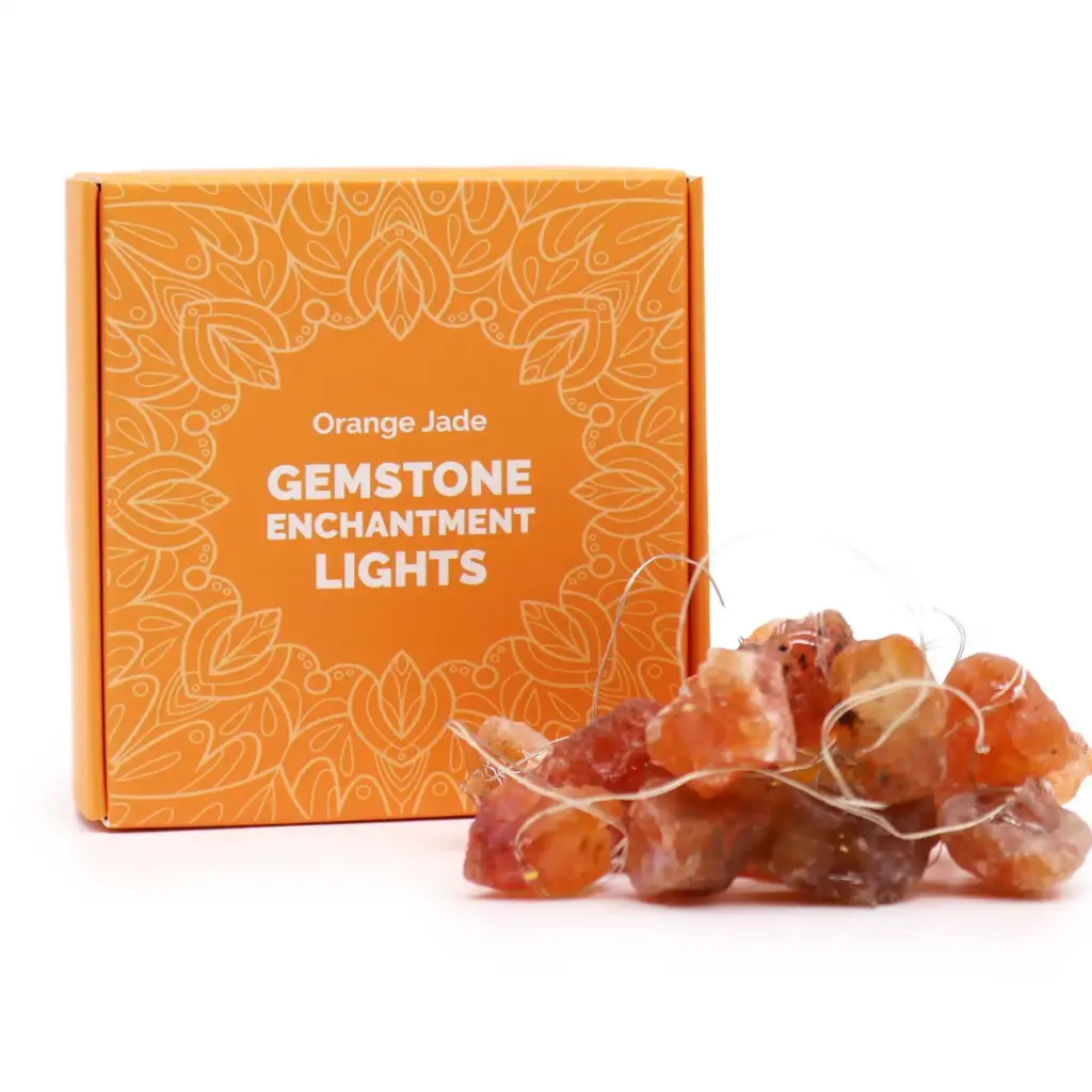 Gemstone Enchantment Lights – Orange Jade | www.artisangoods.co.uk