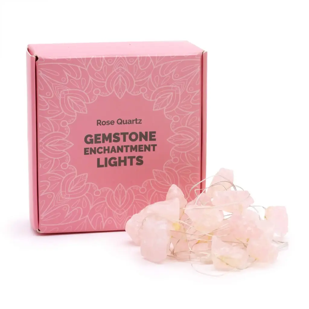 Gemstone Enchantment Lights – Rose Quartz | www.artisangoods.co.uk