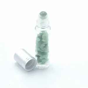 Gemstone Essential Oil Roller Bottle – Aventurine – Silver Cap | www.artisangoods.co.uk 4