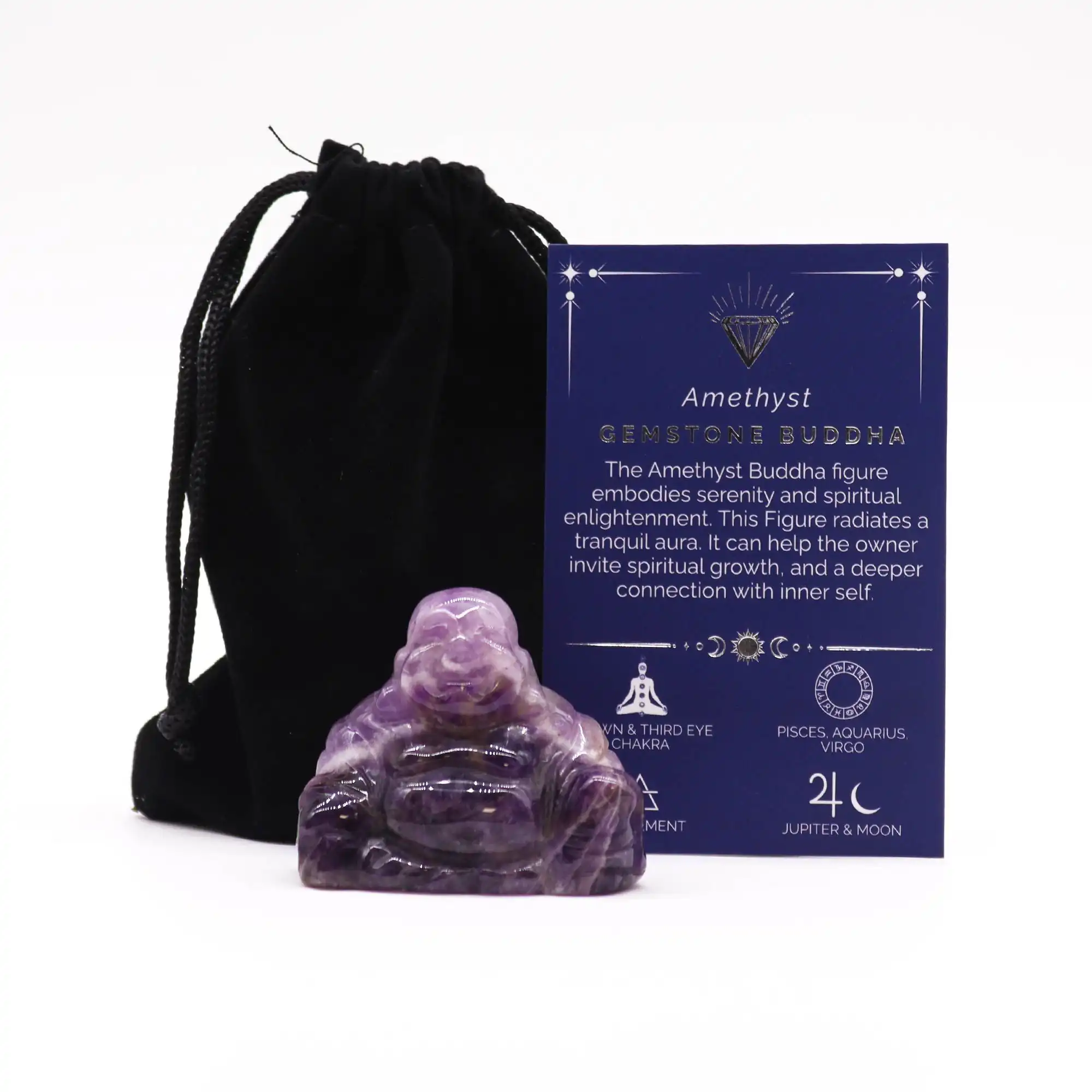 Gemstone Large Buddha – Amethyst | www.artisangoods.co.uk 2 Gemstone Large Buddha – Amethyst | www.artisangoods.co.uk