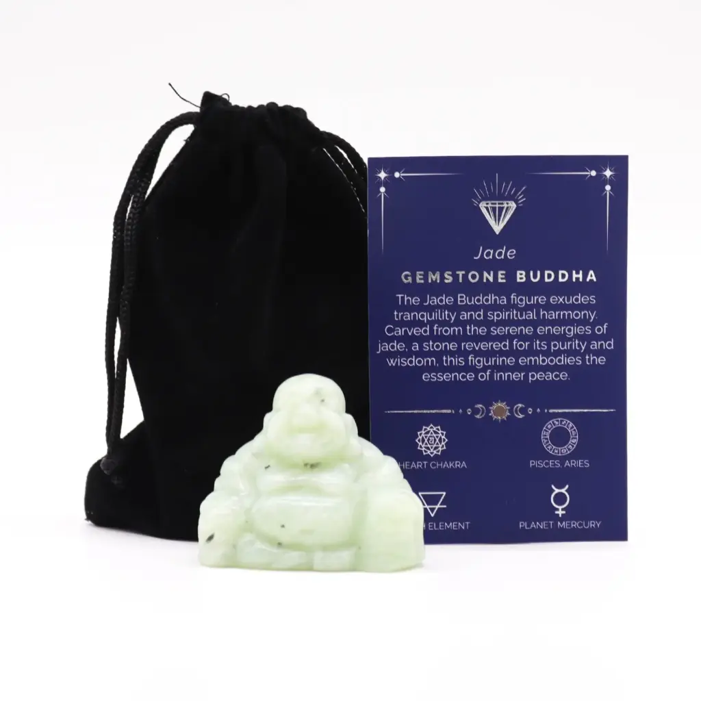 Gemstone Large Buddha – Jade | www.artisangoods.co.uk