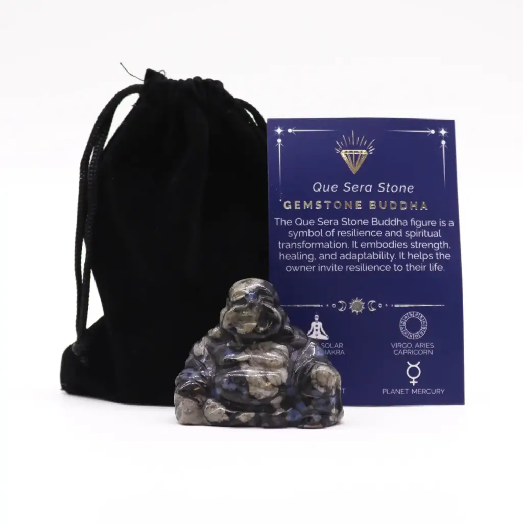 Gemstone Large Buddha – Que Sera Stone | www.artisangoods.co.uk