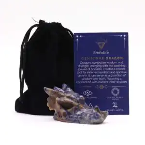 Gemstone Large Dragon Head- Sodalite | www.artisangoods.co.uk