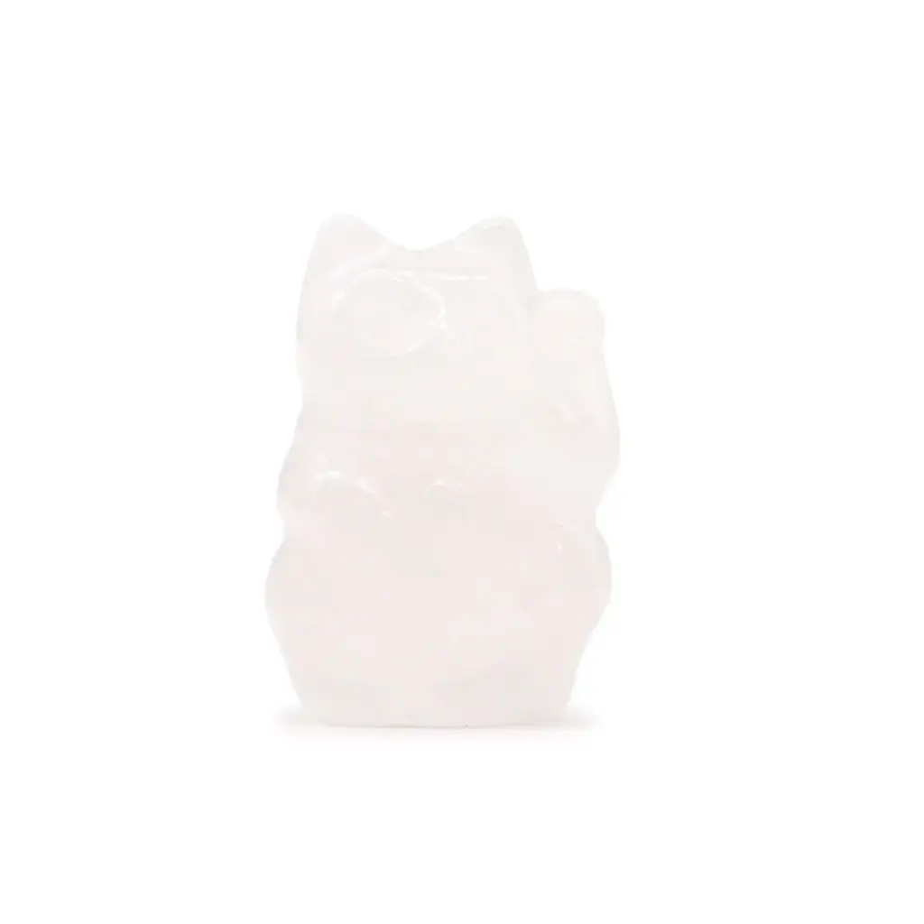 Gemstone Lucky Cat – Rose Quartz | www.artisangoods.co.uk