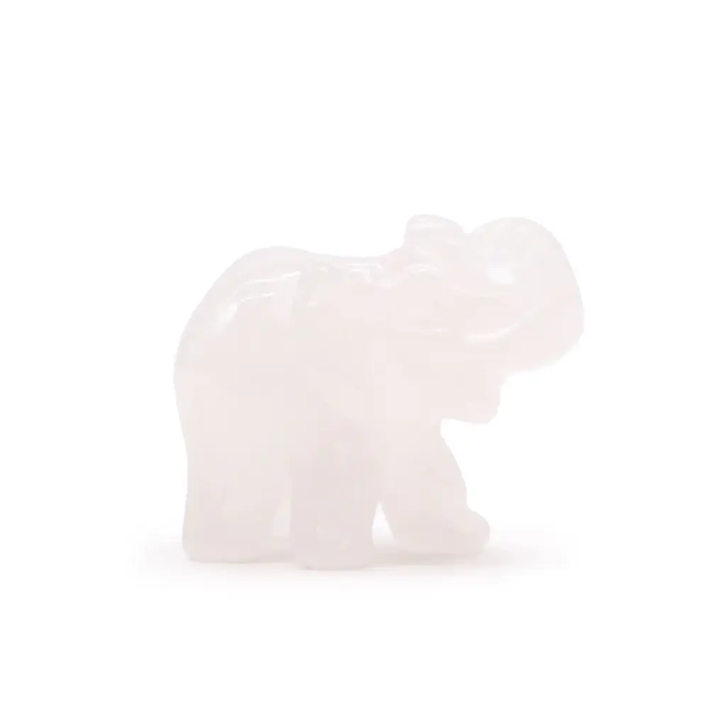 Gemstone Lucky Elephant – Rose Quartz | www.artisangoods.co.uk