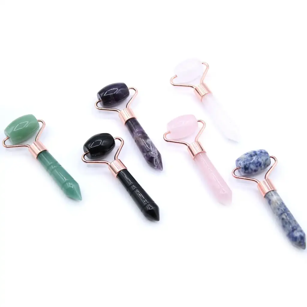 Gemstone Mini Roller – Rose Quartz | www.artisangoods.co.uk 2