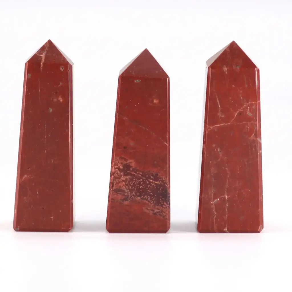 Gemstone Obelisk Points approx 5cm – Red Jasper | www.artisangoods.co.uk