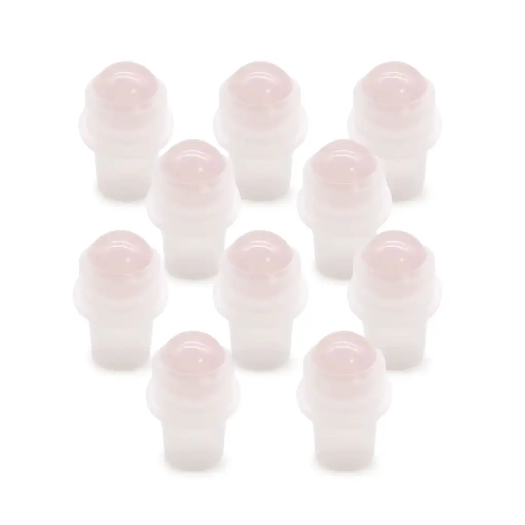 Gemstone Roller Tip for 5ml Bottle – Rose Quartz | www.artisangoods.co.uk