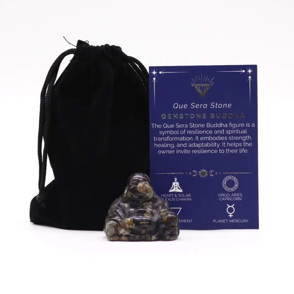 Gemstone Small Buddha – Que Sera Stone | www.artisangoods.co.uk