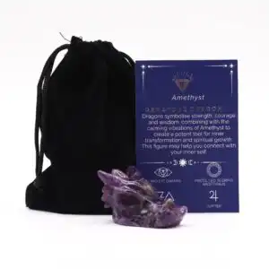 Gemstone Small Dragon Head- Amethyst | www.artisangoods.co.uk