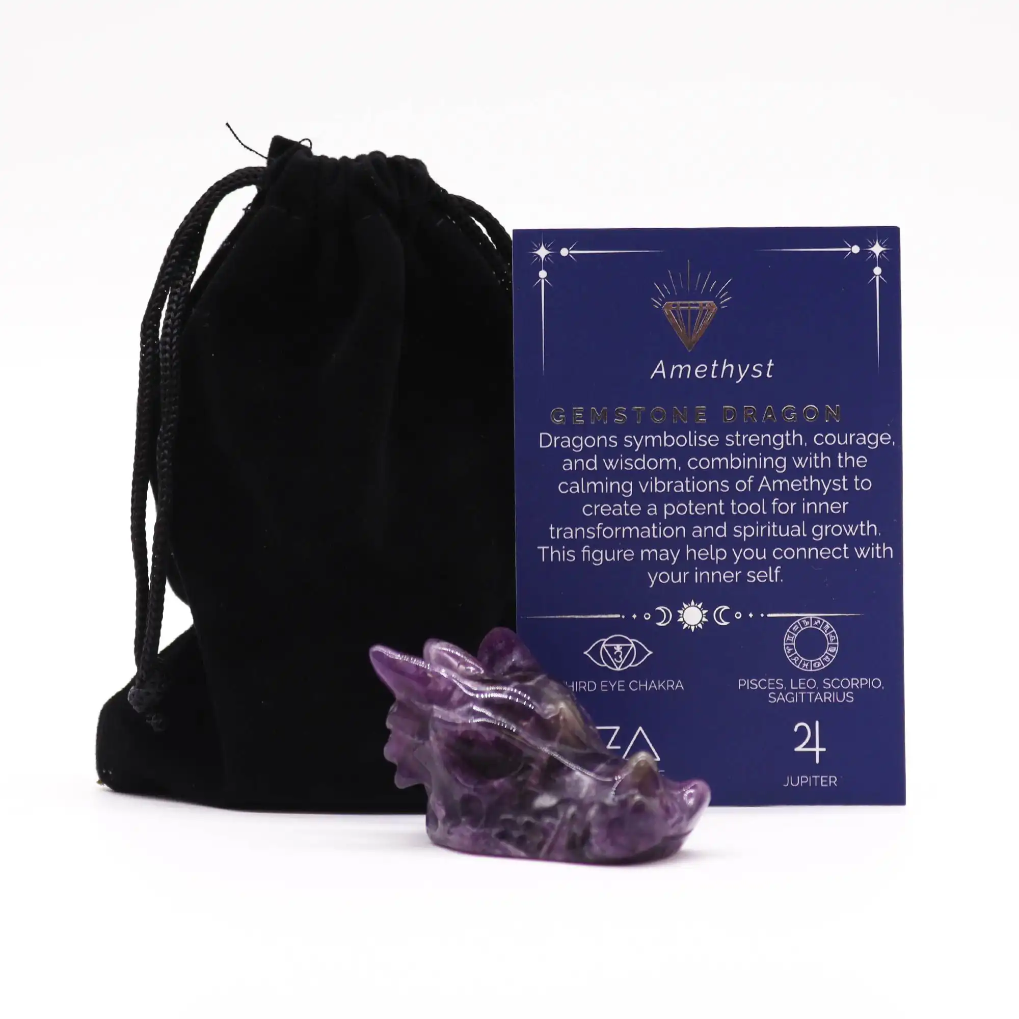 Gemstone Small Dragon Head- Amethyst | www.artisangoods.co.uk 2 Gemstone Small Dragon Head- Amethyst | www.artisangoods.co.uk