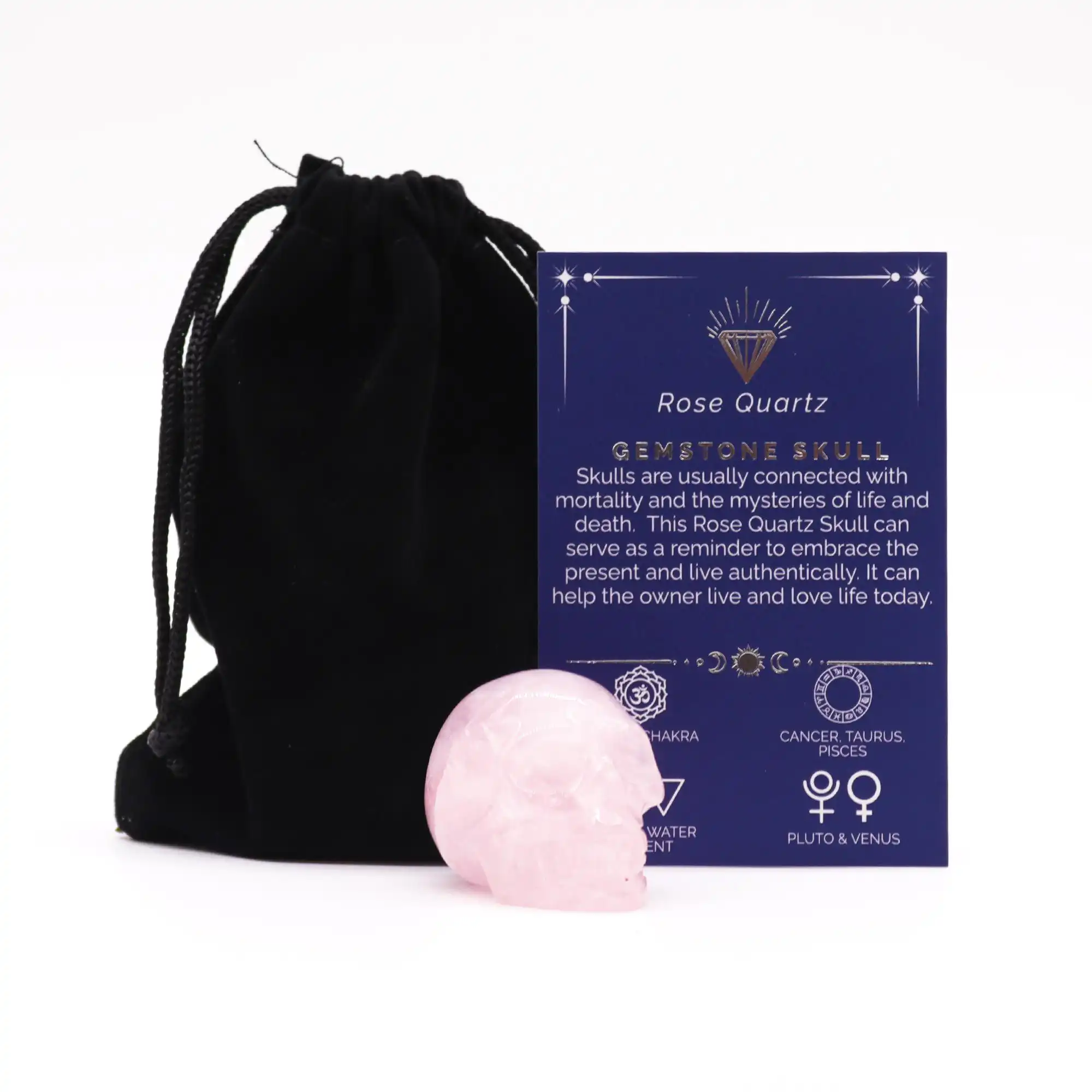 Gemstone Small Skull – Rose Quartz | www.artisangoods.co.uk 2 Gemstone Small Skull – Rose Quartz | www.artisangoods.co.uk
