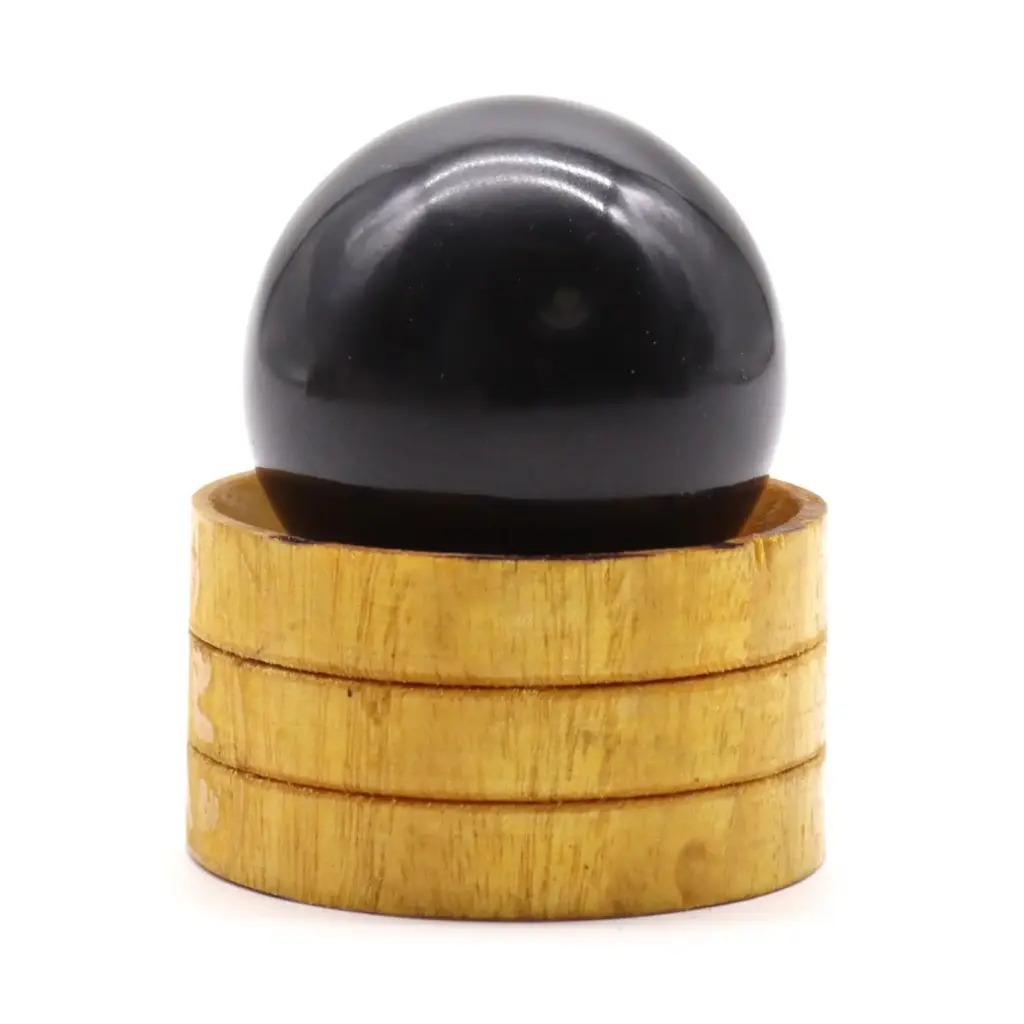 Gemstone Sphere 40mm – Tourmaline  with Stand | www.artisangoods.co.uk